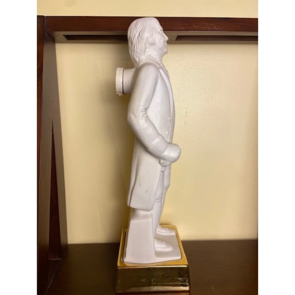 Rare Antique American Patriot Series Benjamin Franklin Bourbon Decanter Vintage